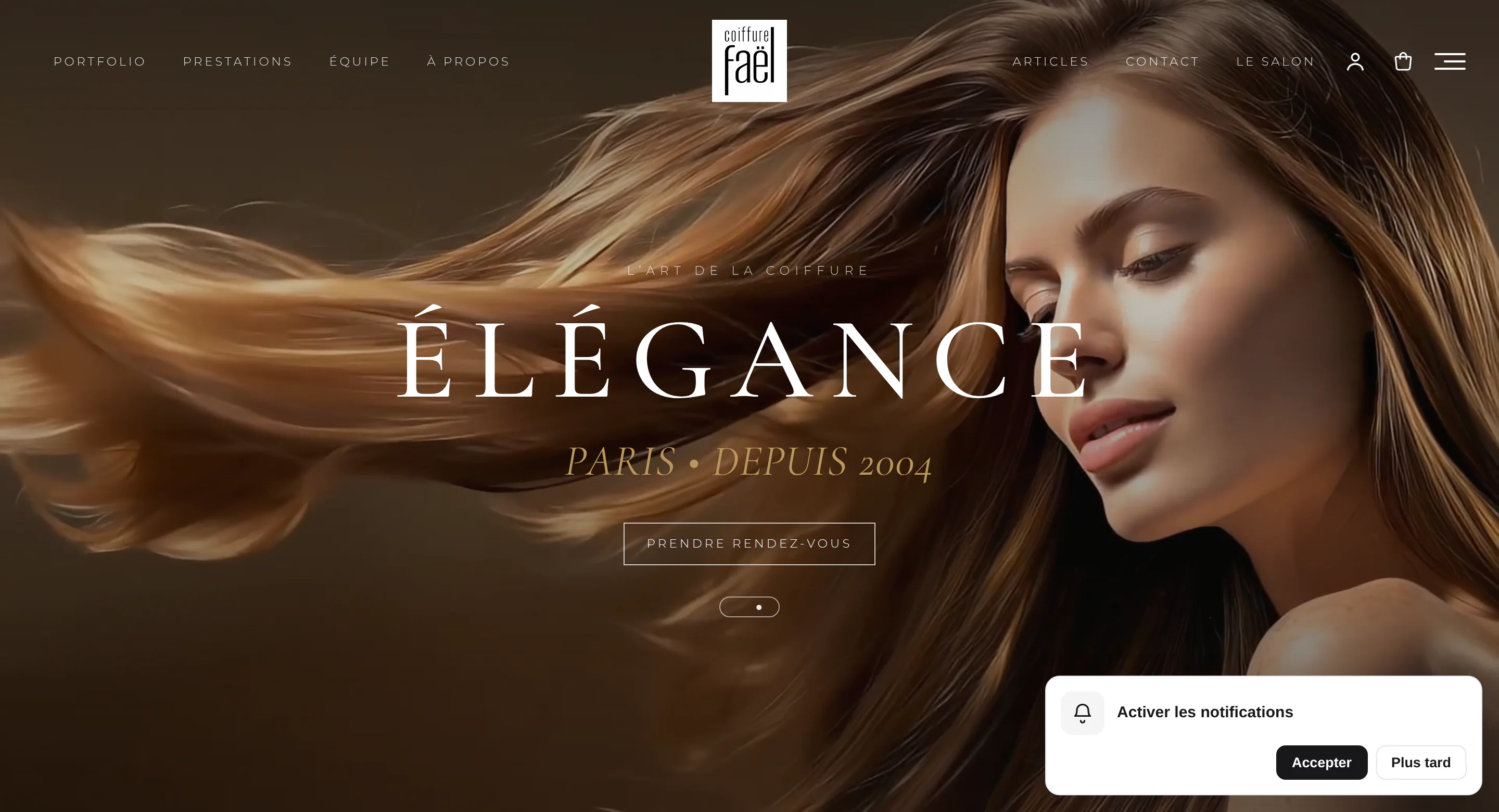 Modèle de site de salon Buiiild | Buiiild.com